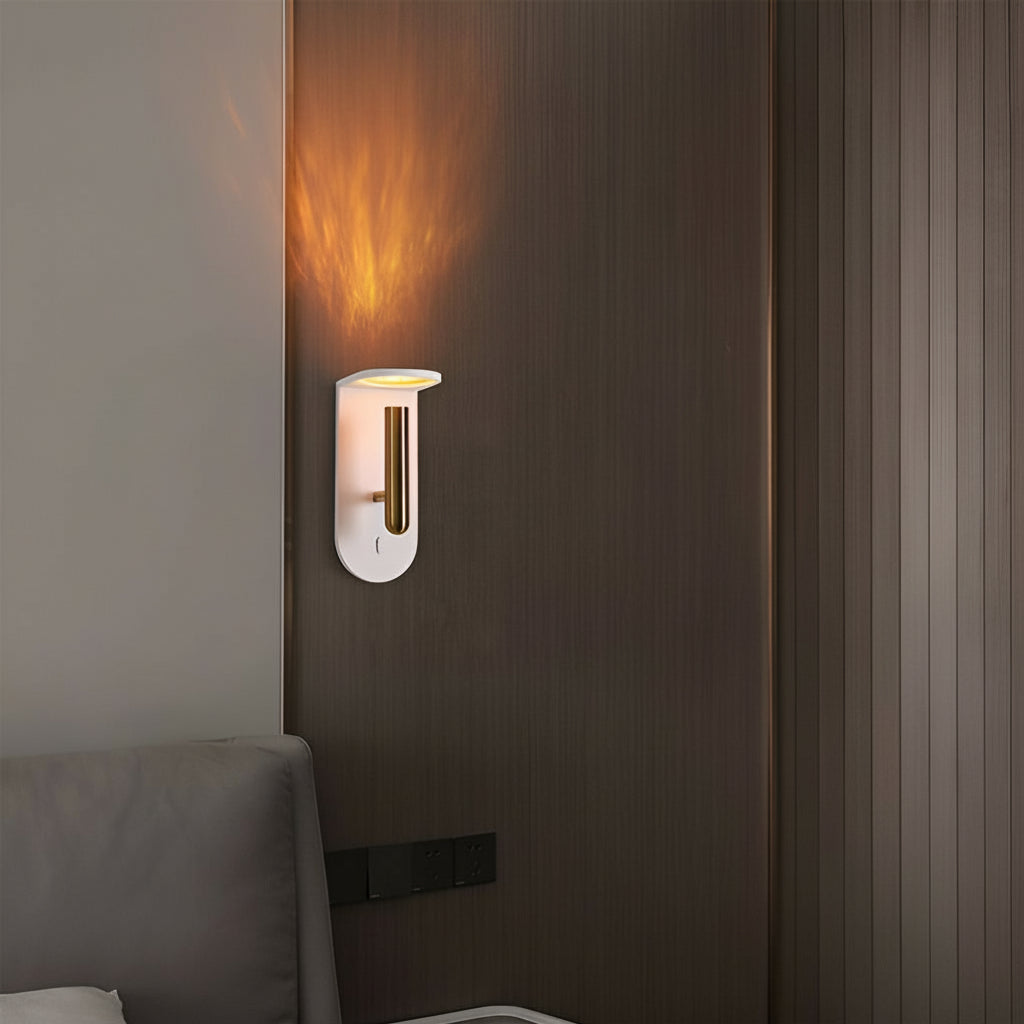 Nordic Flame Effect Wall Sconce - Adjustable Aluminum Accent Light (3W) | Kalsten