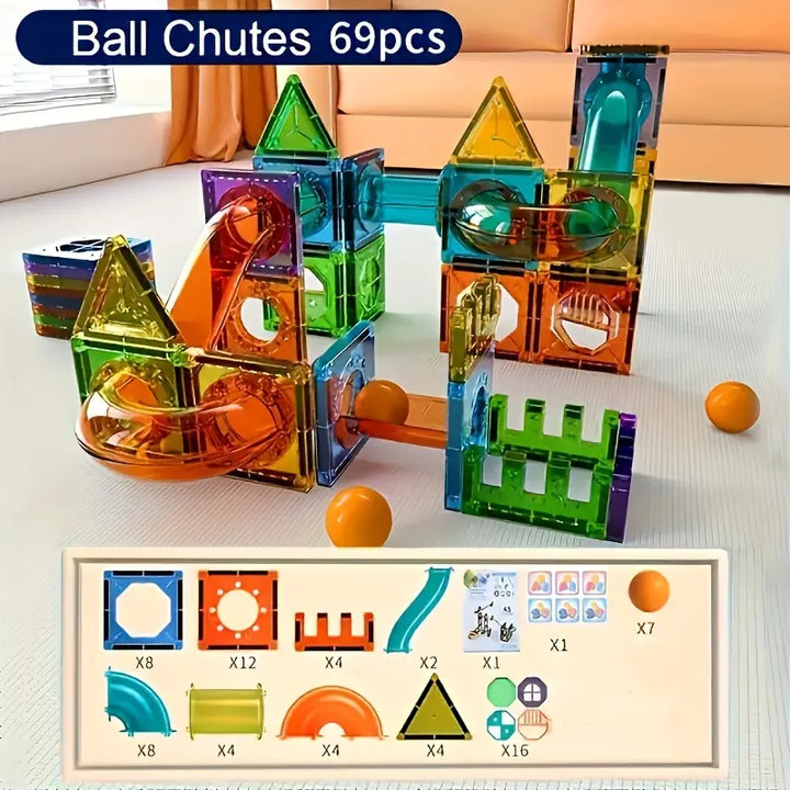 Magnetic Building Blocks Set - Create Endless Adventures with 69 Pieces Kalsten