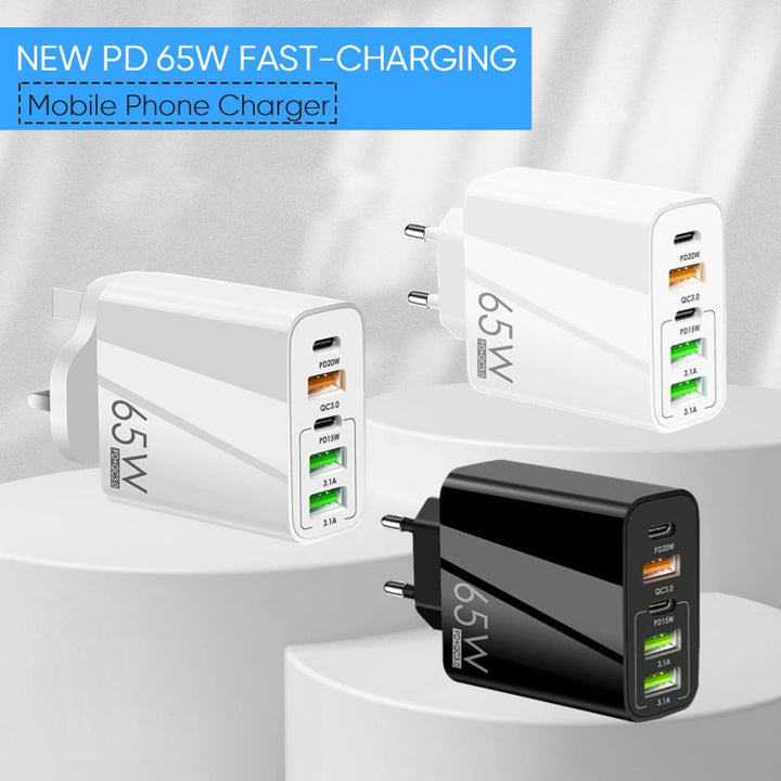 Kalsten | Multi Port Adaptor 65W Fast Charger - US Standard