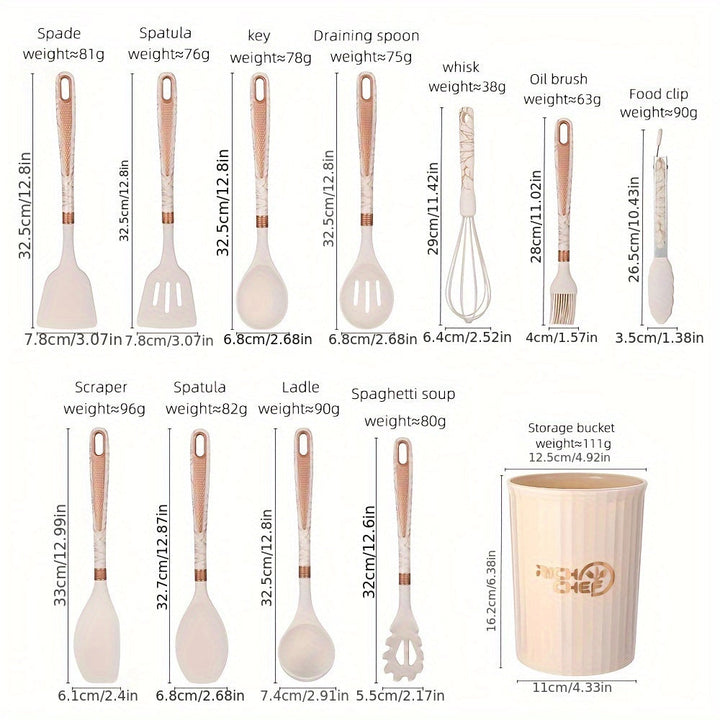 Premium Cooking - Cooking pleasure with the Elegant Silicone Kitchen Utensil Set Kalsten