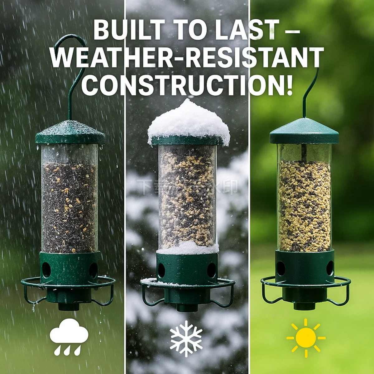 BowLift | Squirrel Proof Bird Feeder | Heavy-Duty Metal, Multi-Feeding Ports & Ideal for Backyard Birdwatching
