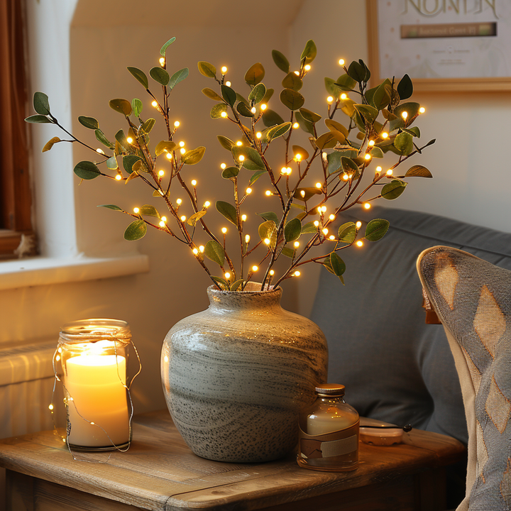 LumiVista Magical Olive Branch Light String - 70 cm Elegance Kalsten