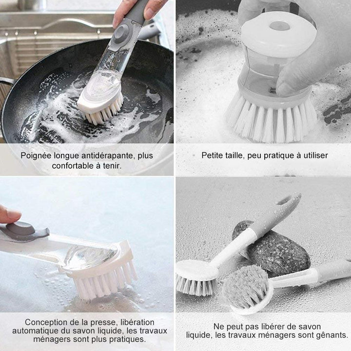 Dish Brush with Detergent Dispenser | Kalsten