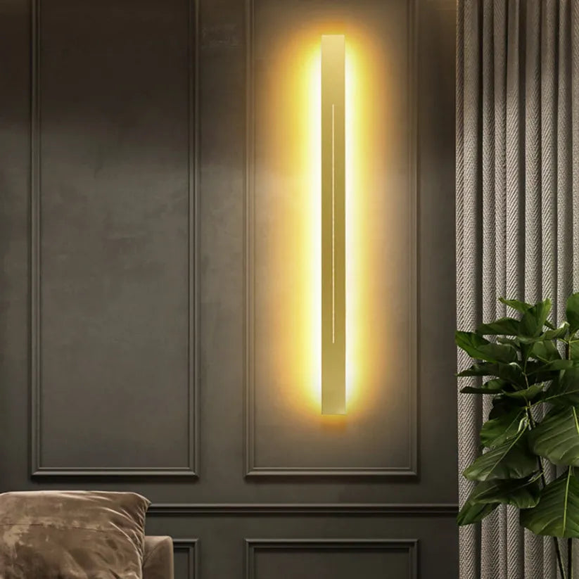 Modern Black Vertical LED Wall Lamp