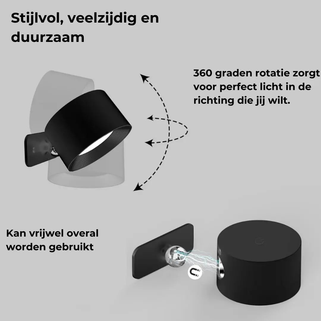 Wireless 360° Rechargeable Wall Lamp