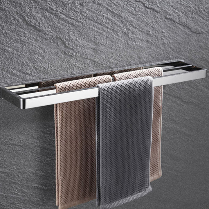 Kalsten | 5-piece modern bathroom accessories as single item or in set Polished chrome bathroom set
