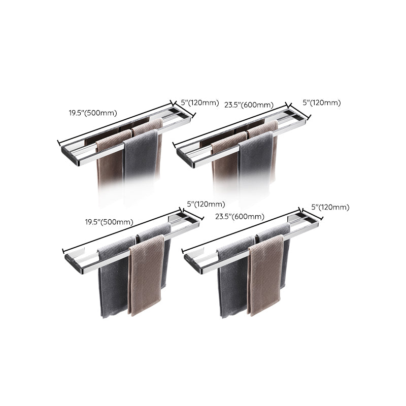 Kalsten | 5-piece modern bathroom accessories as single item or in set Polished chrome bathroom set