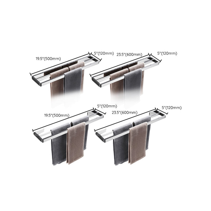 Kalsten | 5-piece modern bathroom accessories as single item or in set Polished chrome bathroom set