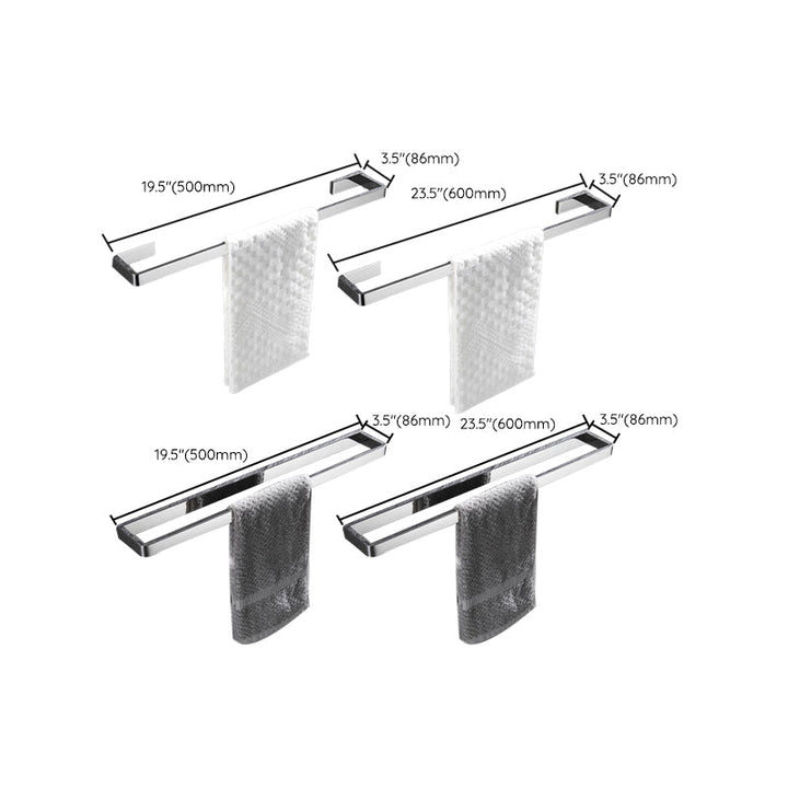 Kalsten | 5-piece modern bathroom accessories as single item or in set Polished chrome bathroom set