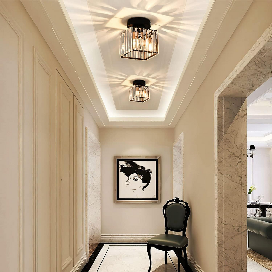 Modern Crystal Ceiling Lamp - CrystalGlow | Kalsten