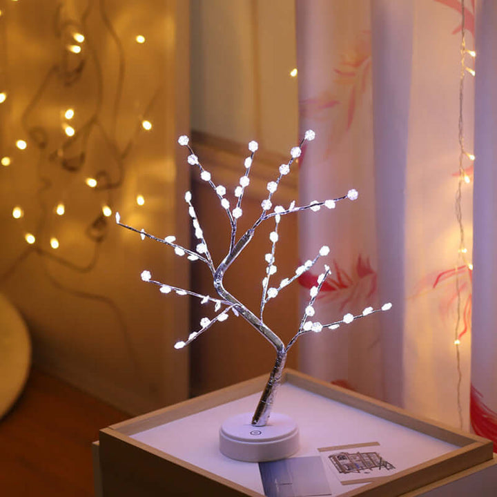 LED USB Fire Tree Light Copper Wire Table Lamps Night Light | Kalsten