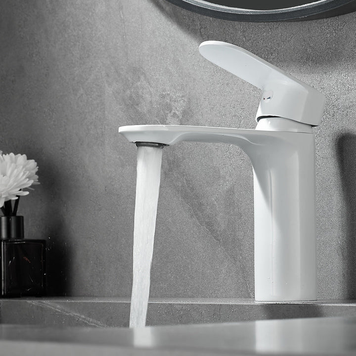 Kalsten | Bathroom Sink Faucet Lever Handle Brass Monochrome Bathroom Faucet