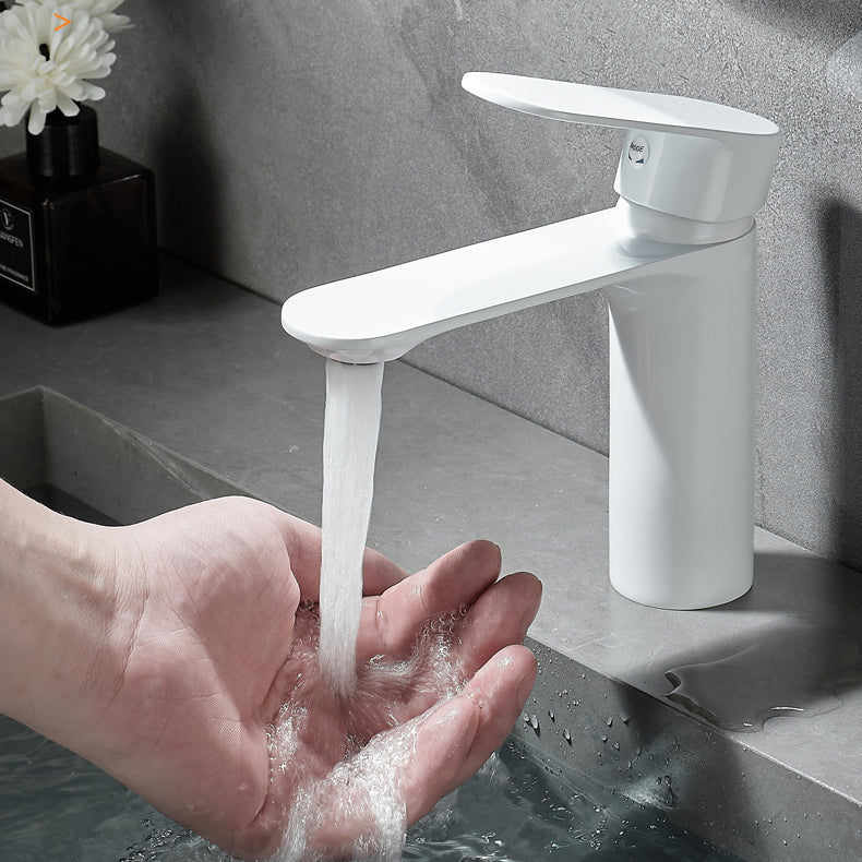Kalsten | Bathroom Sink Faucet Lever Handle Brass Monochrome Bathroom Faucet