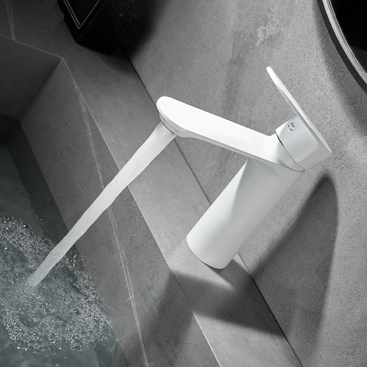 Kalsten | Bathroom Sink Faucet Lever Handle Brass Monochrome Bathroom Faucet