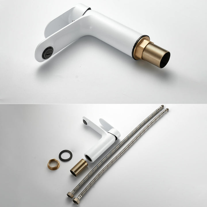 Kalsten | Bathroom Sink Faucet Lever Handle Brass Monochrome Bathroom Faucet