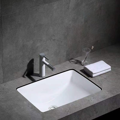 Kalsten | Modern Under-mount Sink Oval Porcelain with Pop-Up Drain Sink