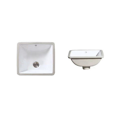 Kalsten | Modern Under-mount Sink Oval Porcelain with Pop-Up Drain Sink