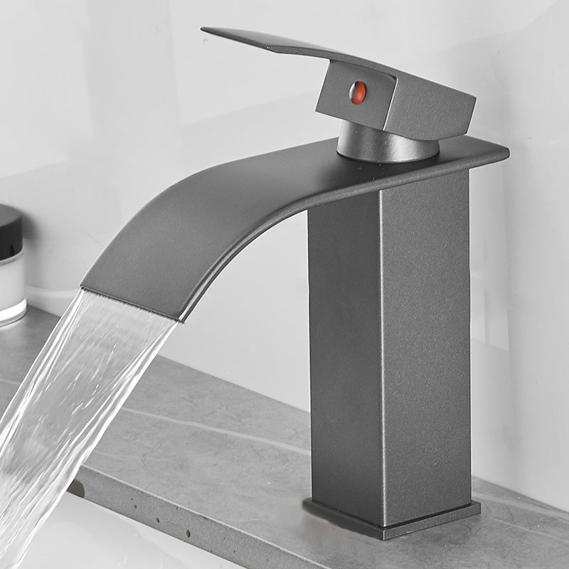 Kalsten | Modern Bathtub Faucet Waterfall Spout Lever Handle Brass Sink Faucet