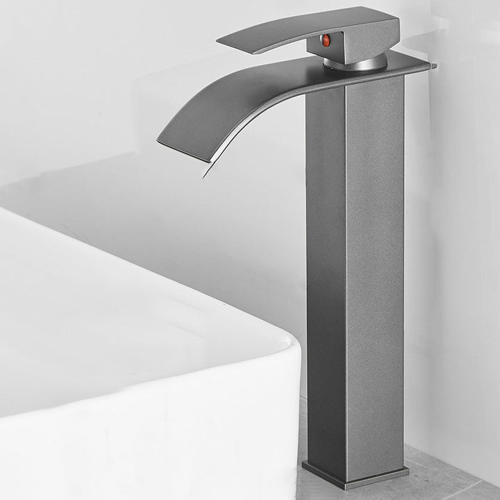 Kalsten | Modern Bathtub Faucet Waterfall Spout Lever Handle Brass Sink Faucet