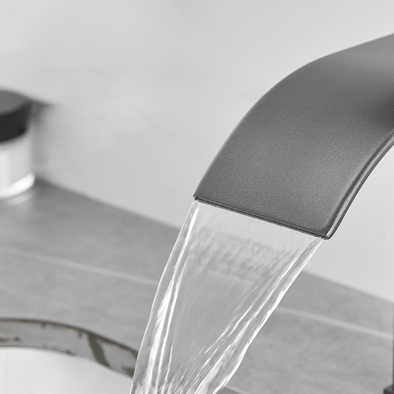 Kalsten | Modern Bathtub Faucet Waterfall Spout Lever Handle Brass Sink Faucet