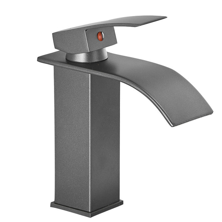 Kalsten | Modern Bathtub Faucet Waterfall Spout Lever Handle Brass Sink Faucet