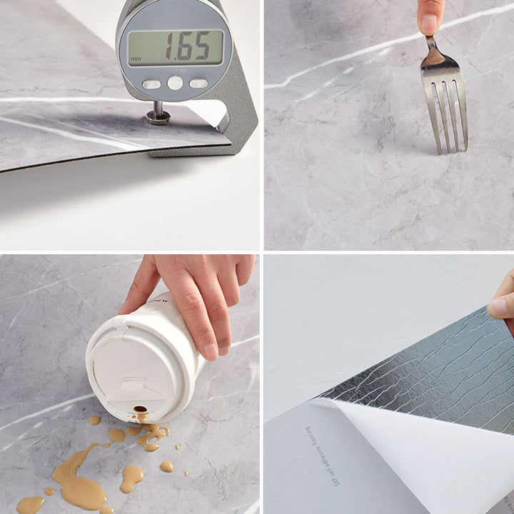 Kalsten | Plastic Peel and Stick Wall Tile Rectangular Waterproof Peel and Stick Wall Tile