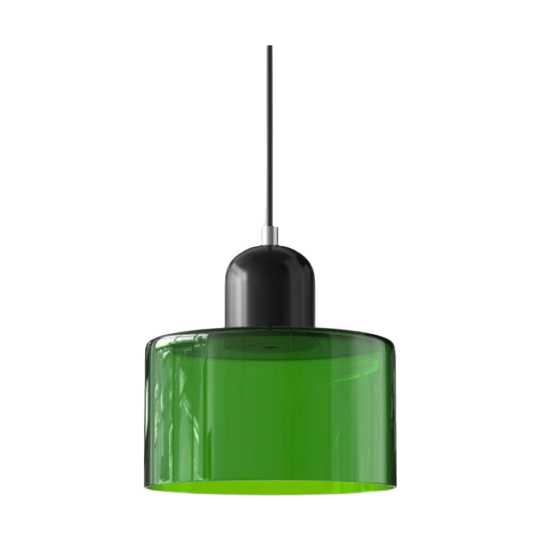 Glass pendant light – Elegant cylindrical pendant light for cozy living spaces | Kalsten
