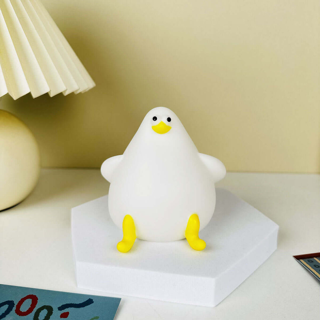 Warm Lovely Cute Cartoon Silicone Sea Gull Night Light With USB Charging Christmas Gifts Kids Grils Room Bedside Sleeping Lamp | Kalsten