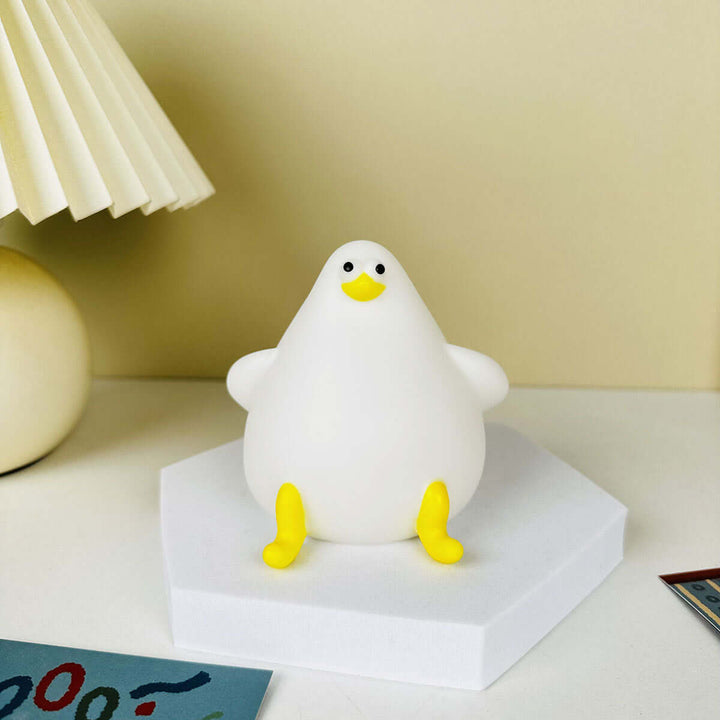 Warm Lovely Cute Cartoon Silicone Sea Gull Night Light With USB Charging Christmas Gifts Kids Grils Room Bedside Sleeping Lamp | Kalsten