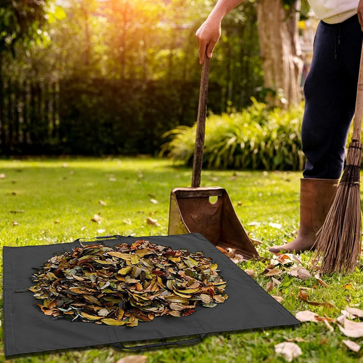 BowLift | Foldable Garden Waste Bag – Sturdy Collection Bag for Leaves and Garden Waste