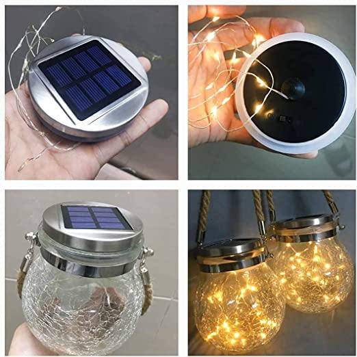 Solar Mason Jar Lamp - Lunara | Kalsten