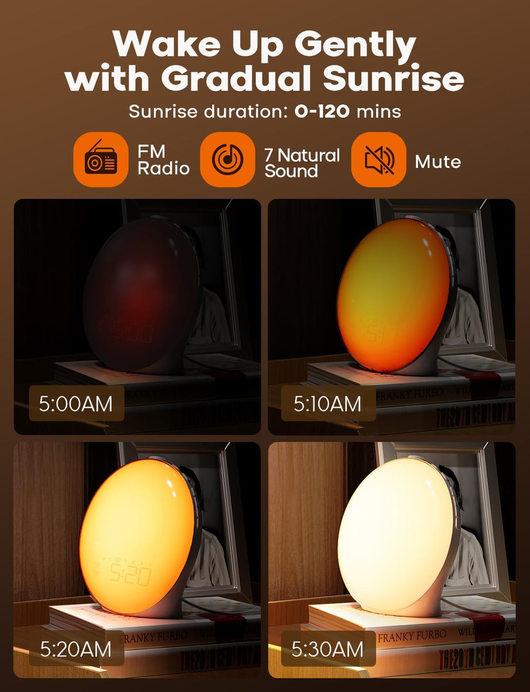 Sunrise Wake-Up Light Alarm Clock