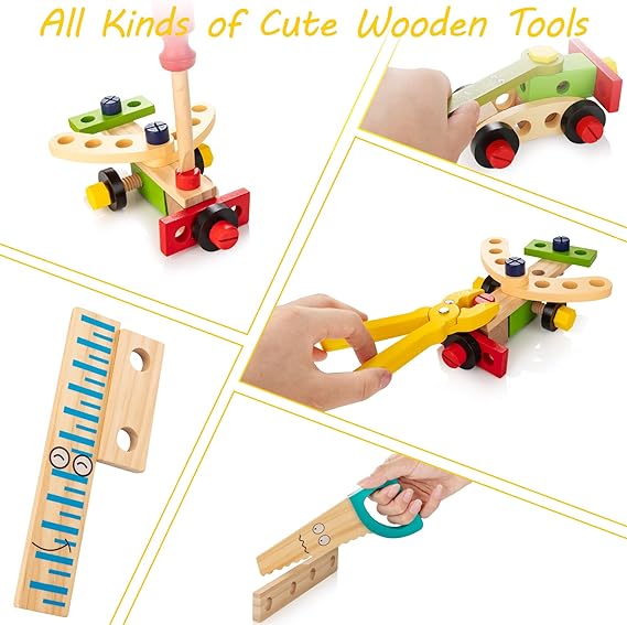 Wooden Tool Set - Discover Creative Play Fun for Children Kalsten