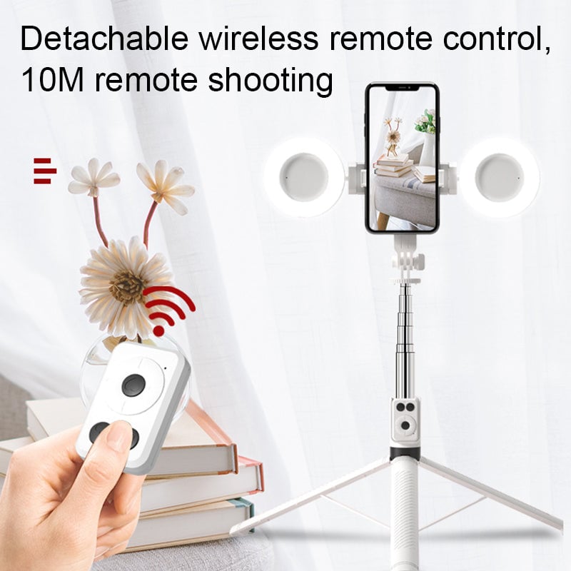 Kalsten | New 6 in 1 Selfie Stick With Fill Light
