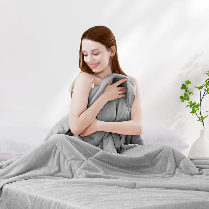 Cooling Duvet for Night Sweats –  Q-Max 0.5, Soft Double-Layer Summer Blanket | Kalsten
