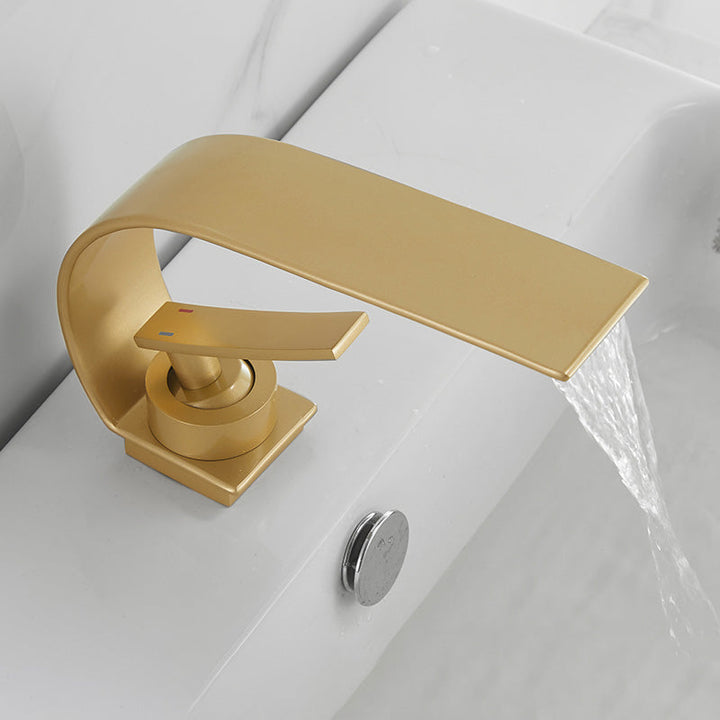 Brass Waterfall Bath Faucet – Unique Design