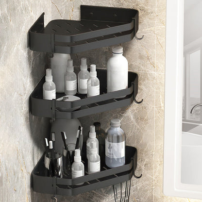 BowLift | Modern 2/3-piece Bathroom Set Stainless Steel Triangle Bath Shelf made of Aluminum