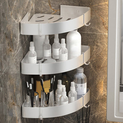 BowLift | Modern 2/3-piece Bathroom Set Stainless Steel Triangle Bath Shelf made of Aluminum