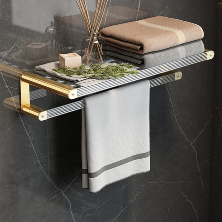 Kalsten | Modern Bathroom Accessory Set Bathroom Shelf Gold Towel Holder Bathroom Hardware Set