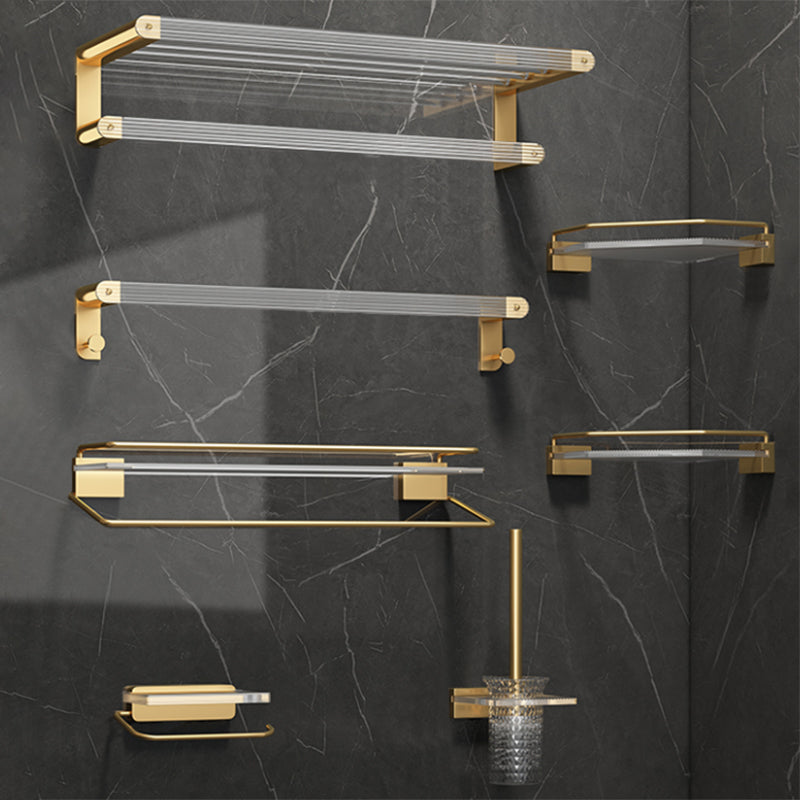 Kalsten | Modern Bathroom Accessory Set Bathroom Shelf Gold Towel Holder Bathroom Hardware Set