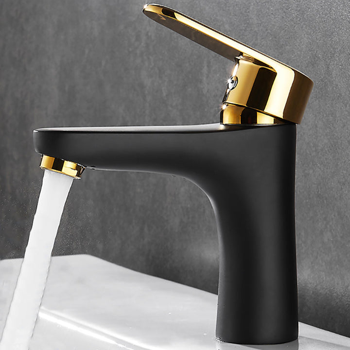 Black & Gold Vessel Sink Mixer Tap