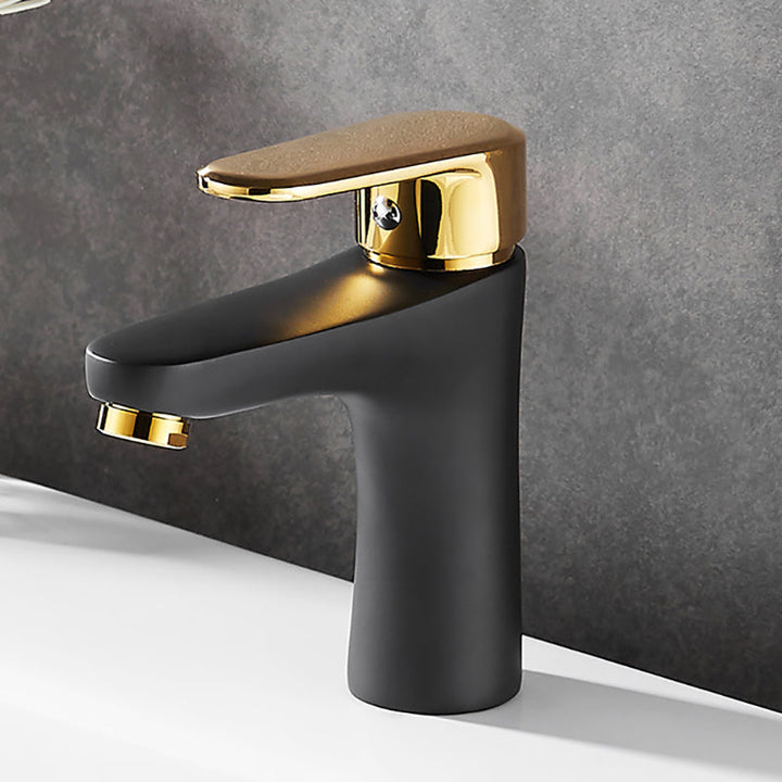 Black & Gold Vessel Sink Mixer Tap