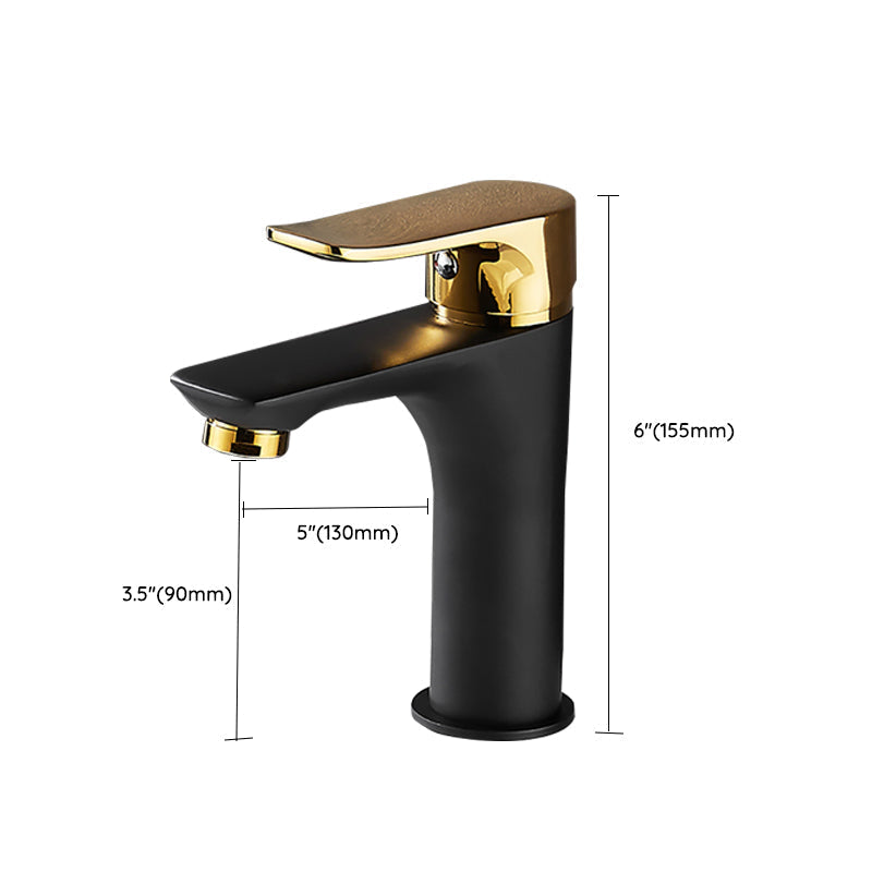 Black & Gold Vessel Sink Mixer Tap