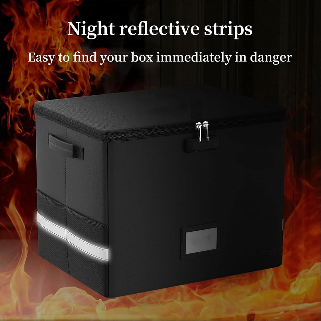Kalsten | Fireproof Record Storage Case – Waterproof Organizer for 150+ 12-Inch Records – Arcion