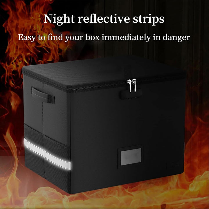 Kalsten | Fireproof Record Storage Case – Waterproof Organizer for 150+ 12-Inch Records – Arcion