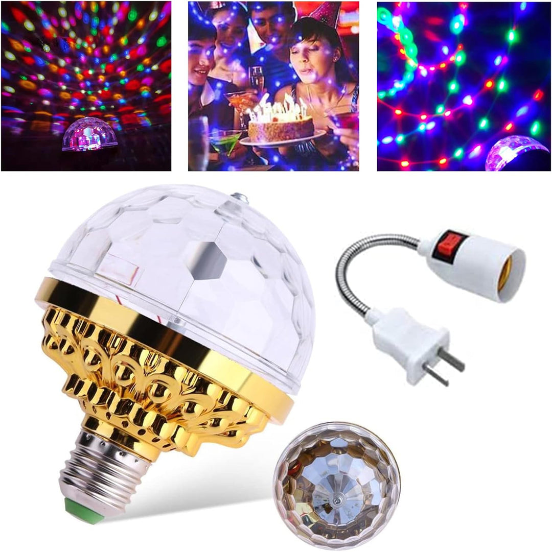 DiscoSpin LED Party Lamp – Rotating RGB Ambient Lighting 3W | Kalsten