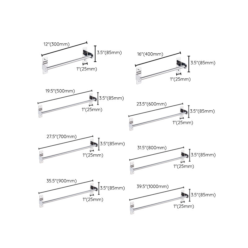 Kalsten | 3-piece Stainless Steel Bathroom Accessory Set Modern Chrome Object Stand