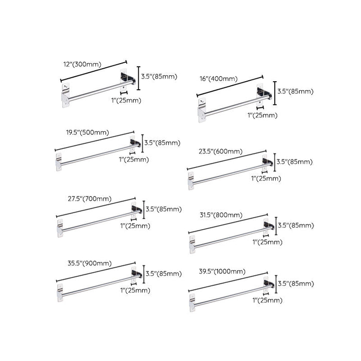 Kalsten | 3-piece Stainless Steel Bathroom Accessory Set Modern Chrome Object Stand