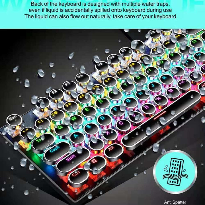 Kalsten | 87-Key Mechanical Gaming Keyboard RGB Backlit Blue Switch