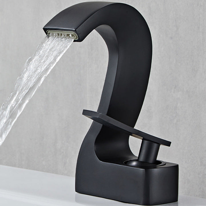 Kalsten | Modern Single-Lever Basin Faucet Bathroom Brass Central Faucet